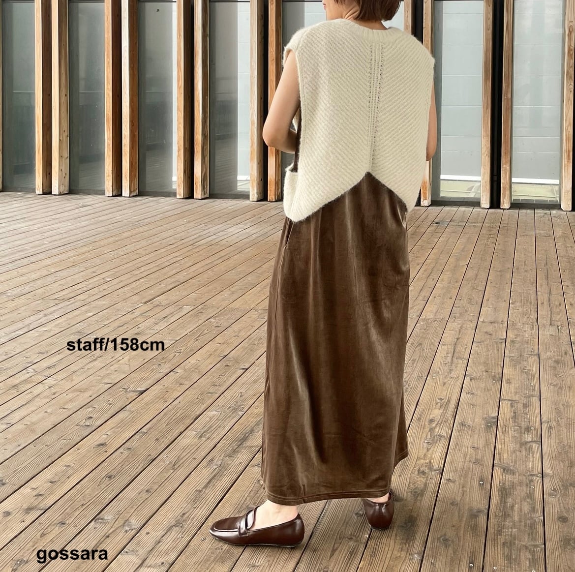 ベロアタンクワンピース 5671347 (0810) | gossara(ゴサラ)