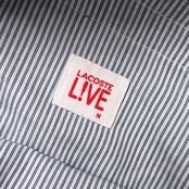 リネン混 LACOSTE LIVE ラコステ ライブ 千鳥柄 タック キュロット M/ブラック×ホワイト レディース