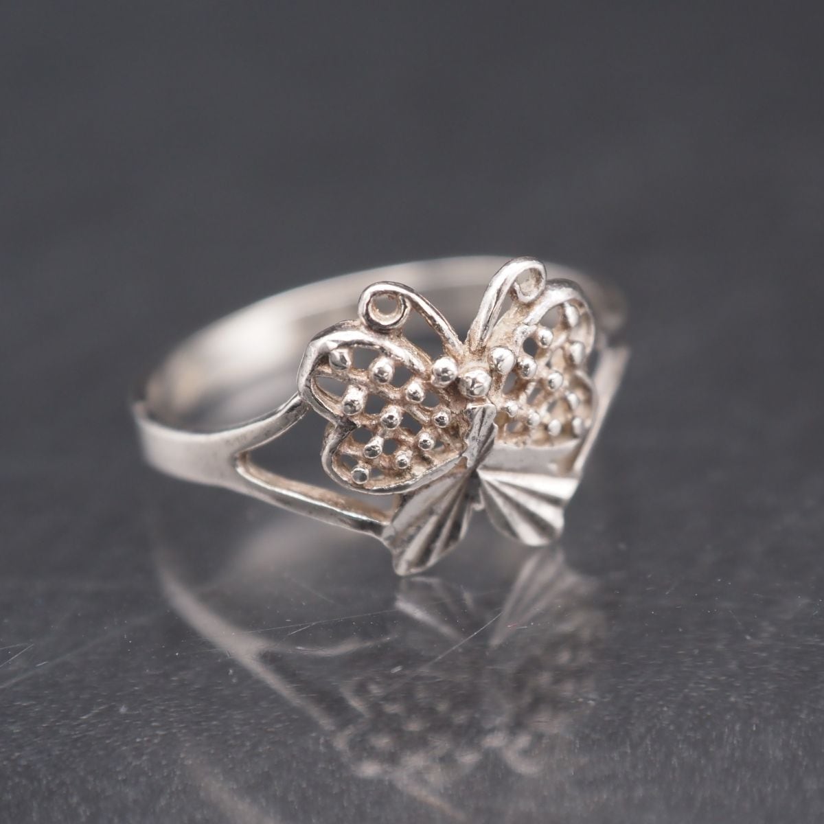 アクセサリー Mexico silver 925 透かし リング vintage