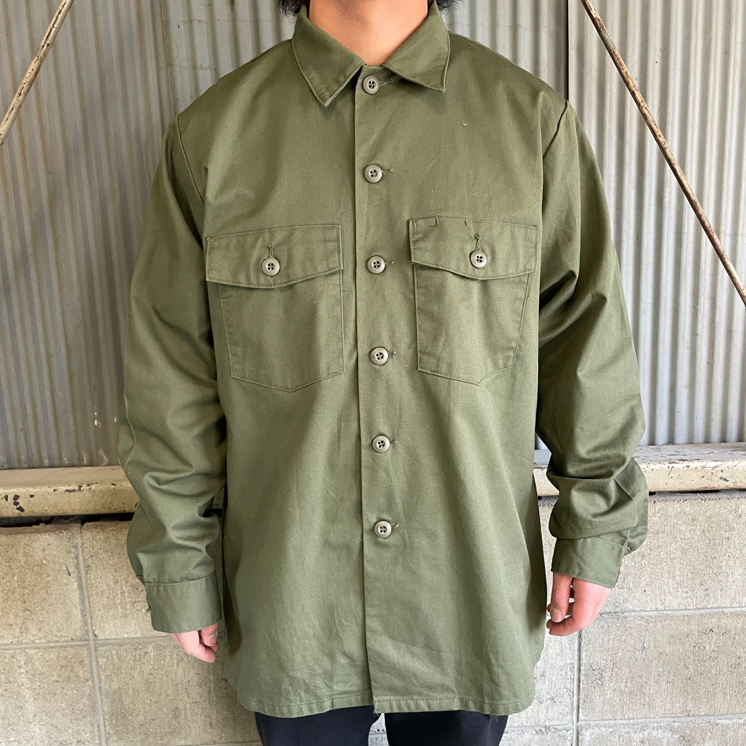 78年納品 70年代 米軍実品 ビンテージ U.S ユーティリティシャツ 