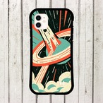 受注生産 iPhoneケース 土星リングのレトロ宇宙｜スペースエイジ RFSP059A