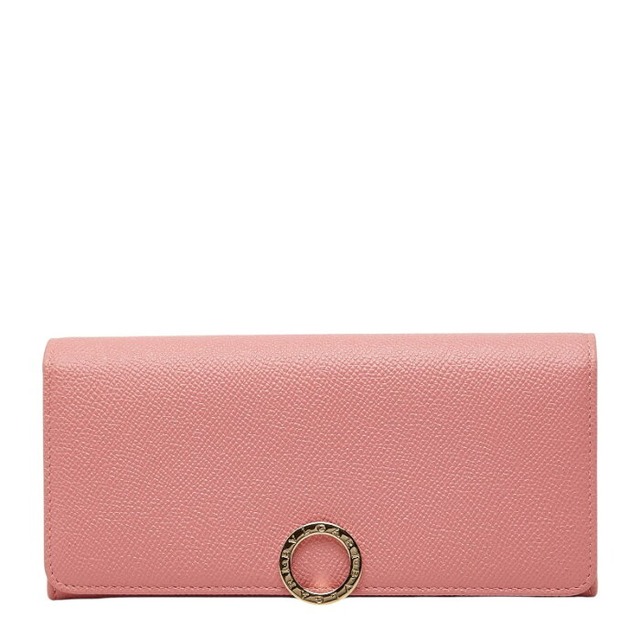 ブルガリ ブルガリブルガリ 長財布 ピンク レザー レディース BVLGARI 【中古】