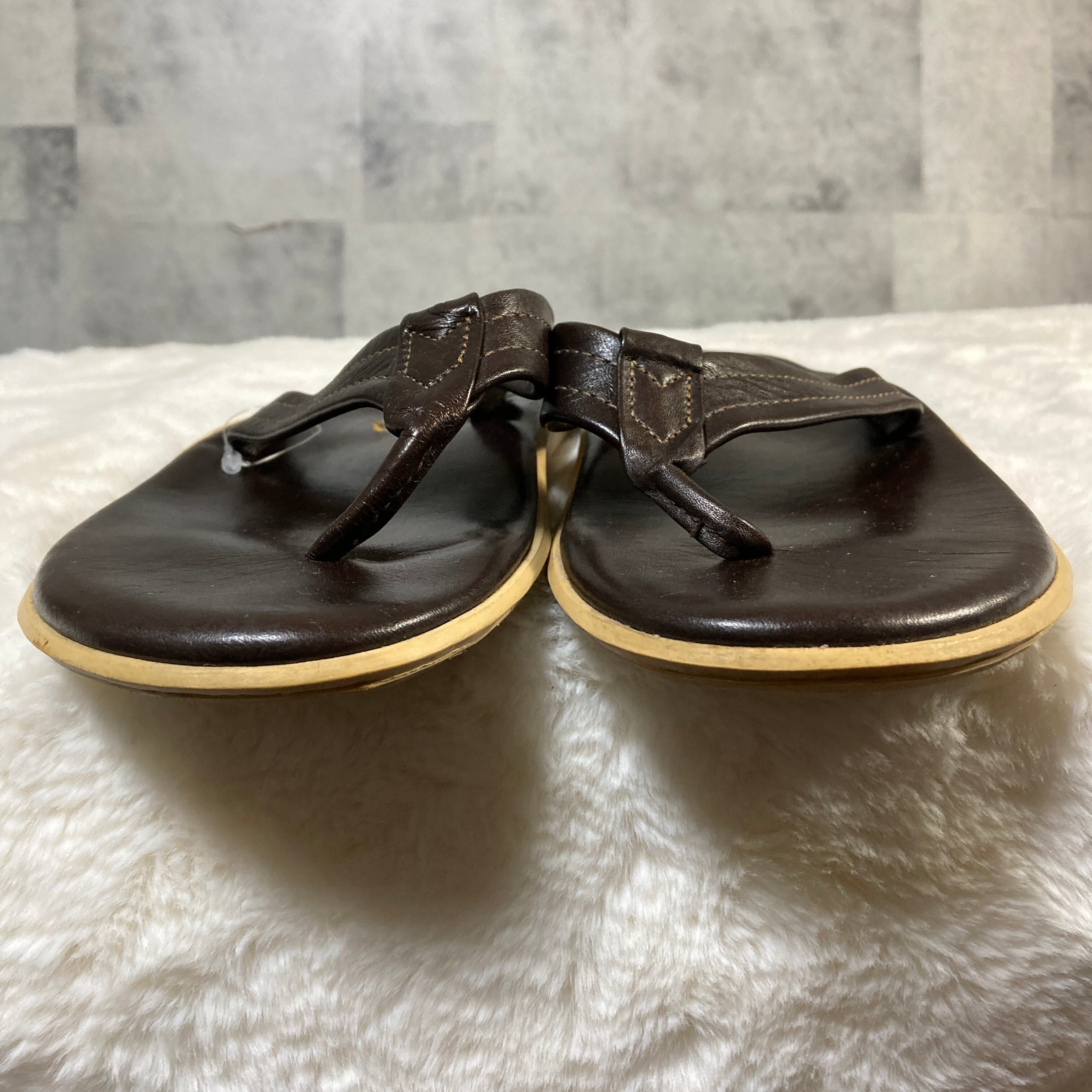 アイランドスリッパ　レザー　革　トングサンダル ブラウン　ダークブラウン　ハワイ ハワイ製 ISLAND SLIPPER アイランド スリッパ レザー トングサンダル