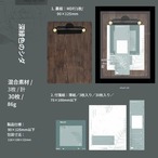 ミニクリップボード メモセット│木製ボード 30枚入り 上品 花柄 90×125mm ナチュラル 北欧風 くすみカラー 事務用品