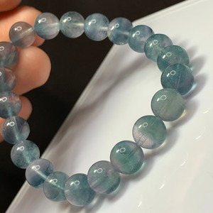 f135.可愛い色合いグラデーションフローライトブレスレット