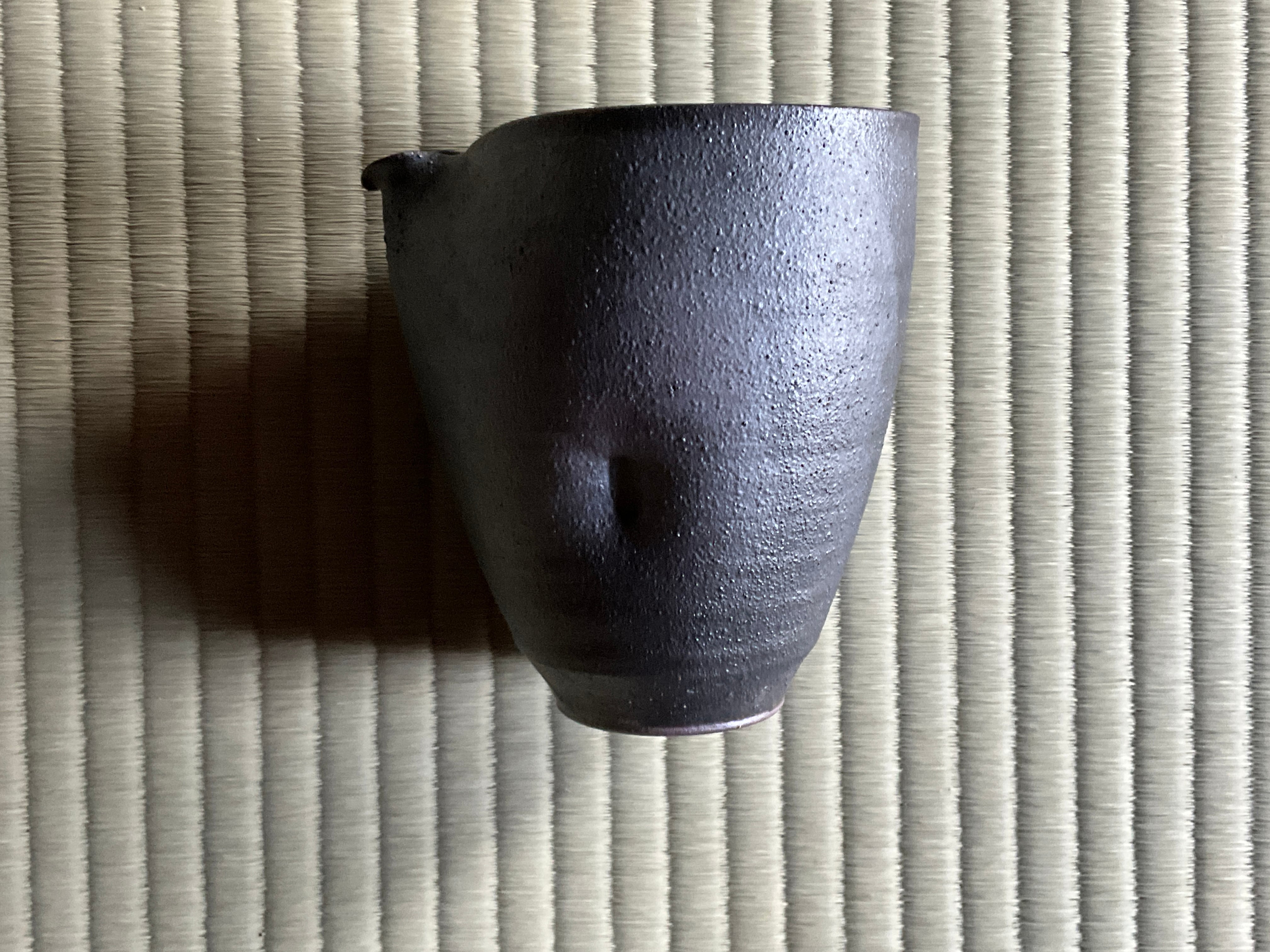 泥彩片口酒器 大 | ohmitogei