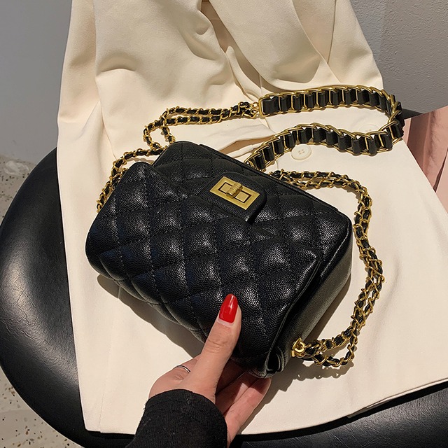 刺繍オータムチェーン 秋物 スクウェア メッセンジャーバッグ 手作りハンドバック61286628460