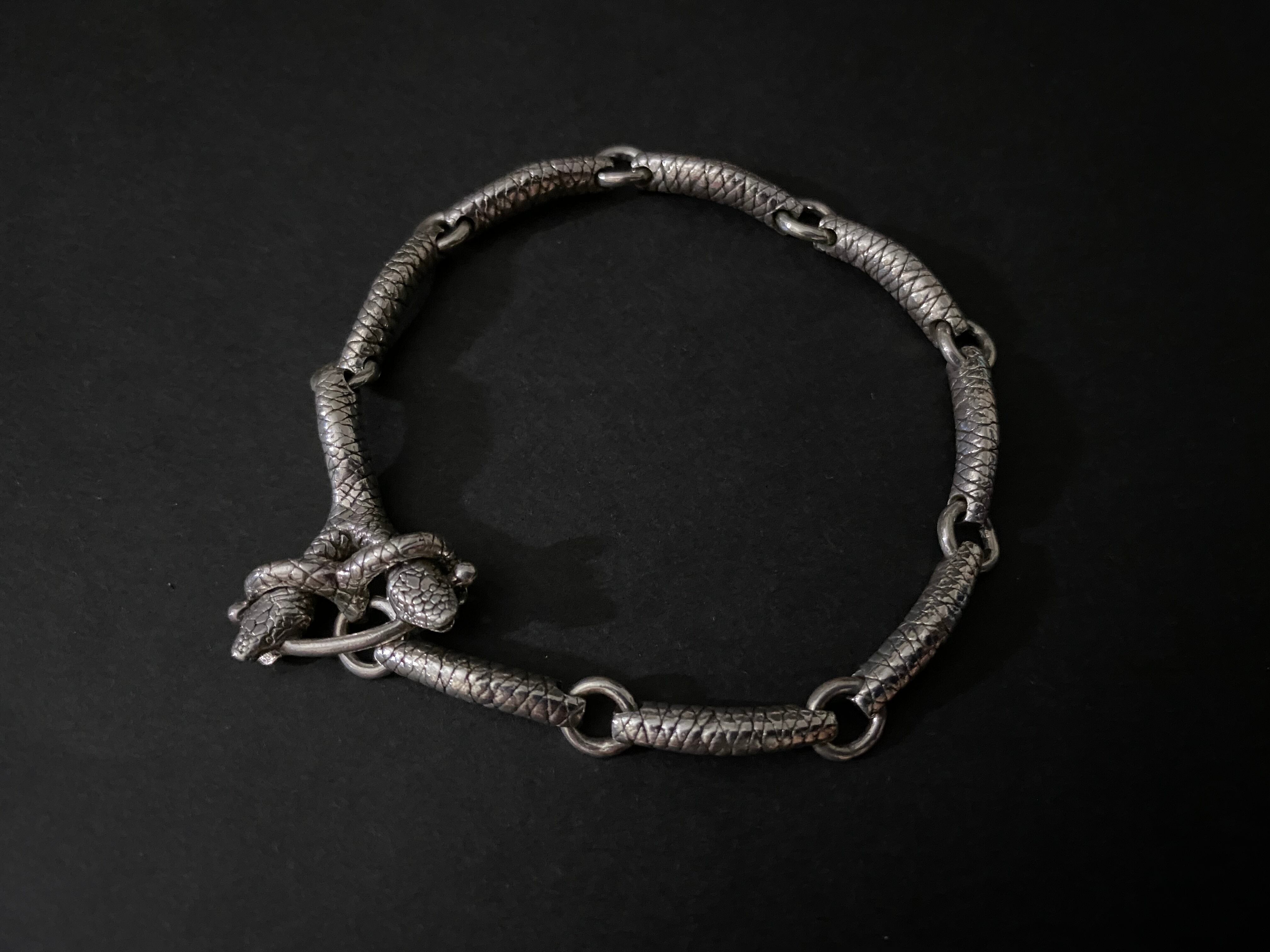 別注 メキシコ タスコ製 Taxco シルバー925 フォルハドブレスレット/軽