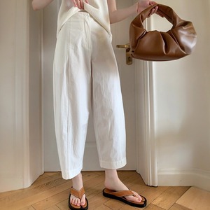 タックテーパードアンクルパンツ　01045