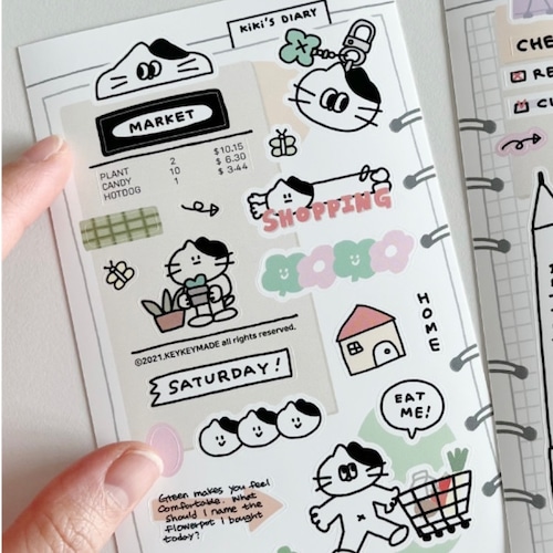 KEYKEYMADE 〔sticker -SHOPPING-〕