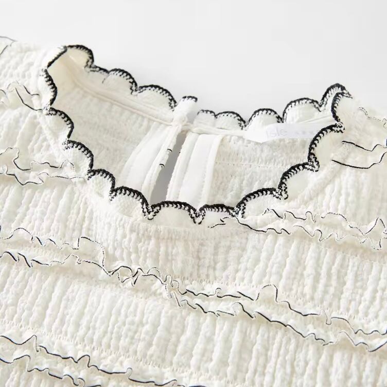 race scalloped blouse