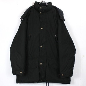 【Caka act2】"Eddie Bauer" Solid Black Color Loose  Down Jacket