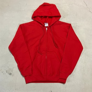 ④GILDAN SOLID F/Z PARKA RED M