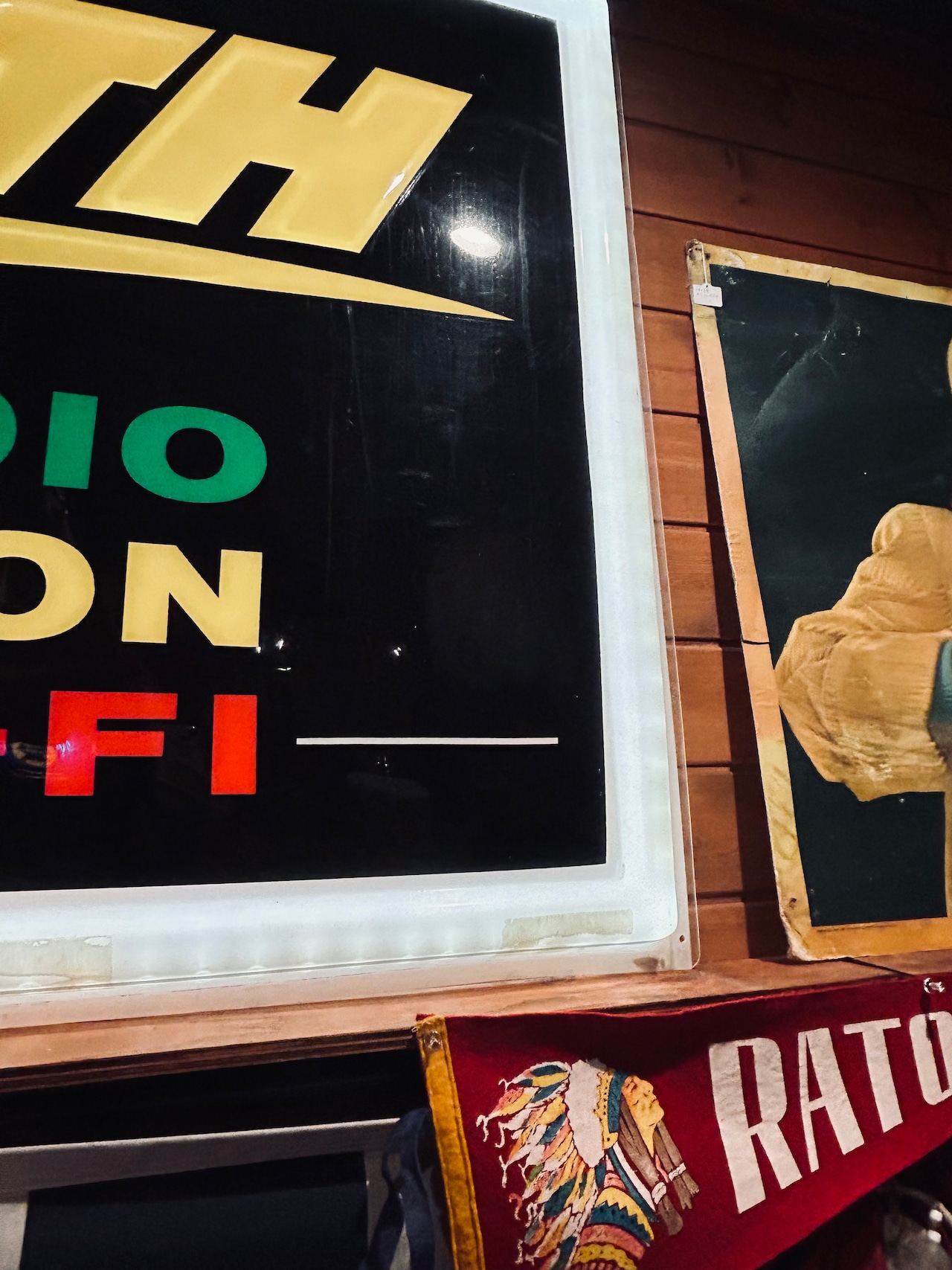 1960s ゼニス ヴィンテージ 電飾看板 ZENITH “RADIO TELEVISION STEREO HI-FI” Lighted Advertising Sign S-27