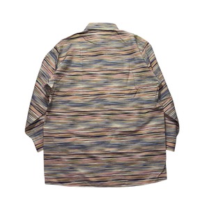 MISSONI multicolor border woven cotton shirt