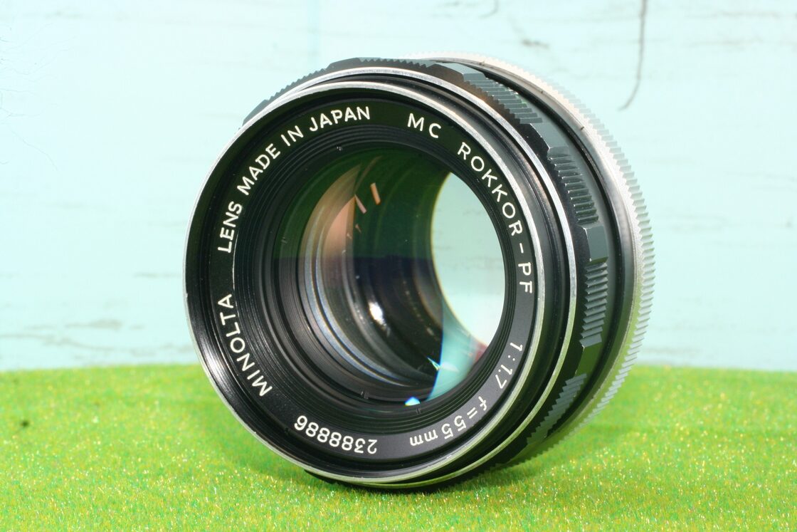 完動品◎minolta SRT101/MC ROKKOR PF 55mm F1.7(標準・単焦点レンズ 
