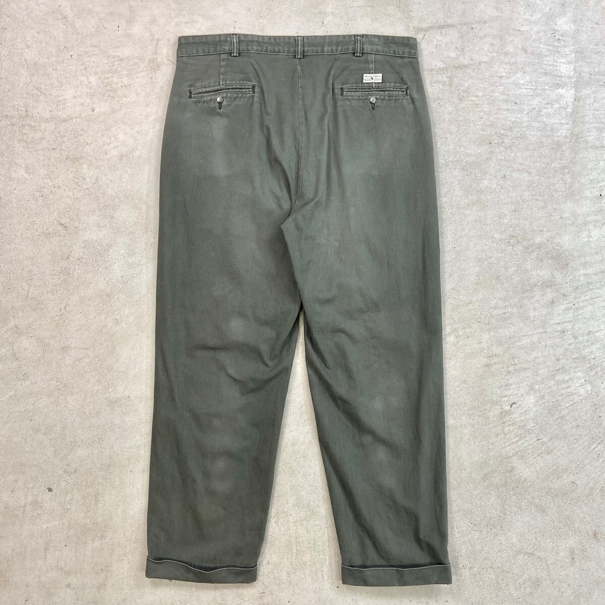 【Vintage】90s ポロバイラルフローレン 2タックワイドチノ 36×29 90年代 Polo by Ralph Lauren ポロバイラルフローレン 2タック ワイド