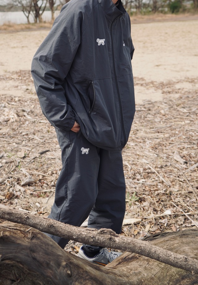 NYLON TRACK JACKET : NAVY