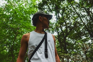 LOGO PATCH TankTop [WHITE/BLACK]