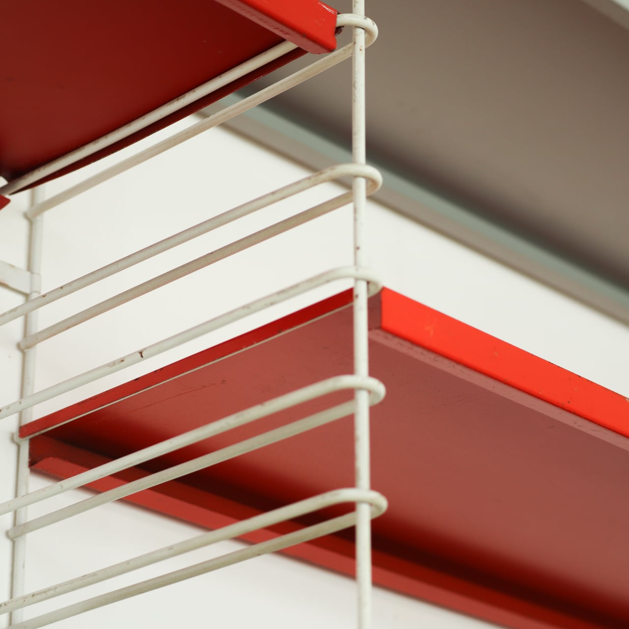 TOMADO WALL SHELF with basket rack | Adrian Dekker | 1960s