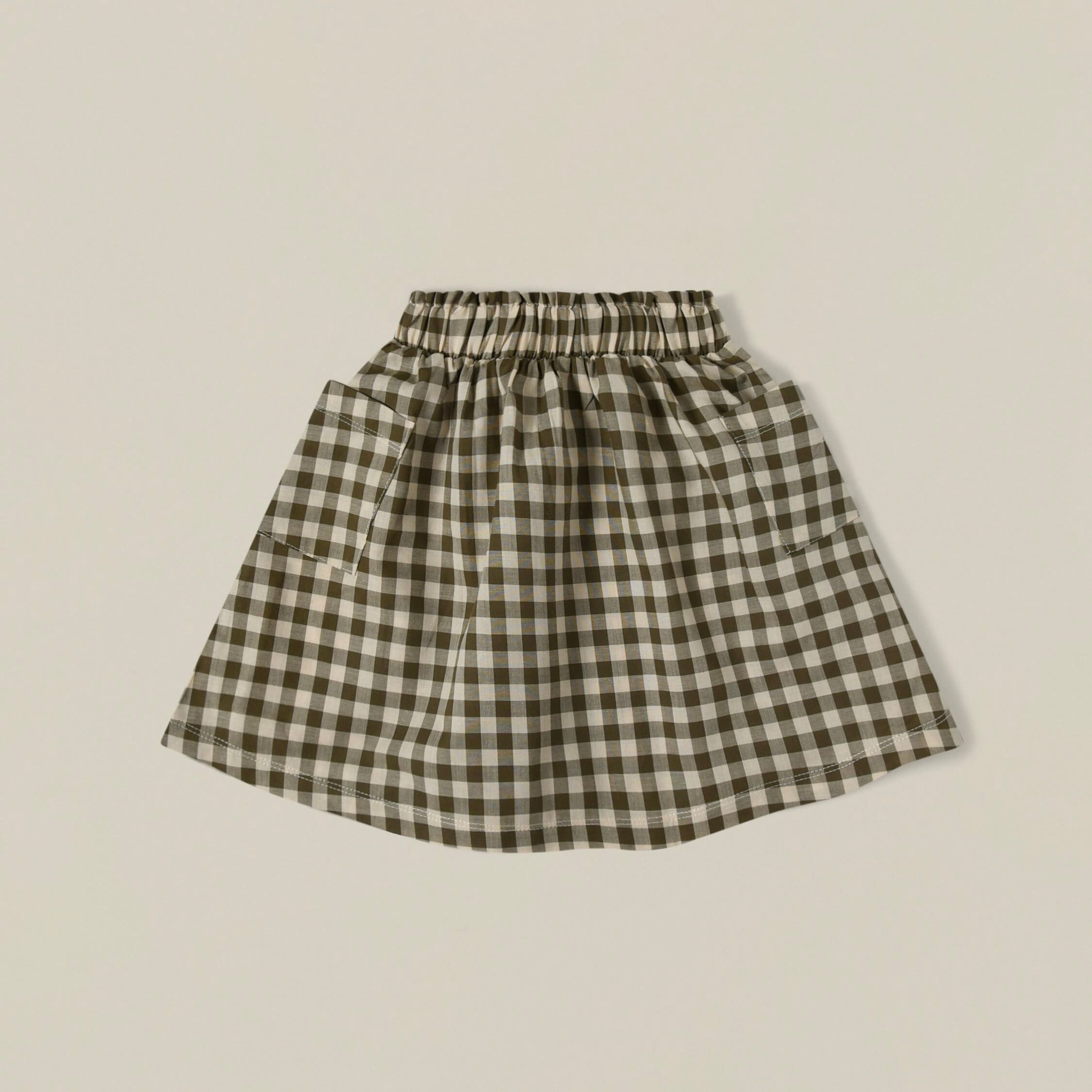 organic zoo gingham tribe skirt 2-3y