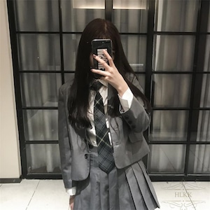 韓国 制服 卒業式 入学式 ブレザー 2色 4点セット S-2XL 女の子 子供服 女性 入学式 ジャケット スカート ブレザー 小学生 中学生 高校生 コスプレ 23zm821