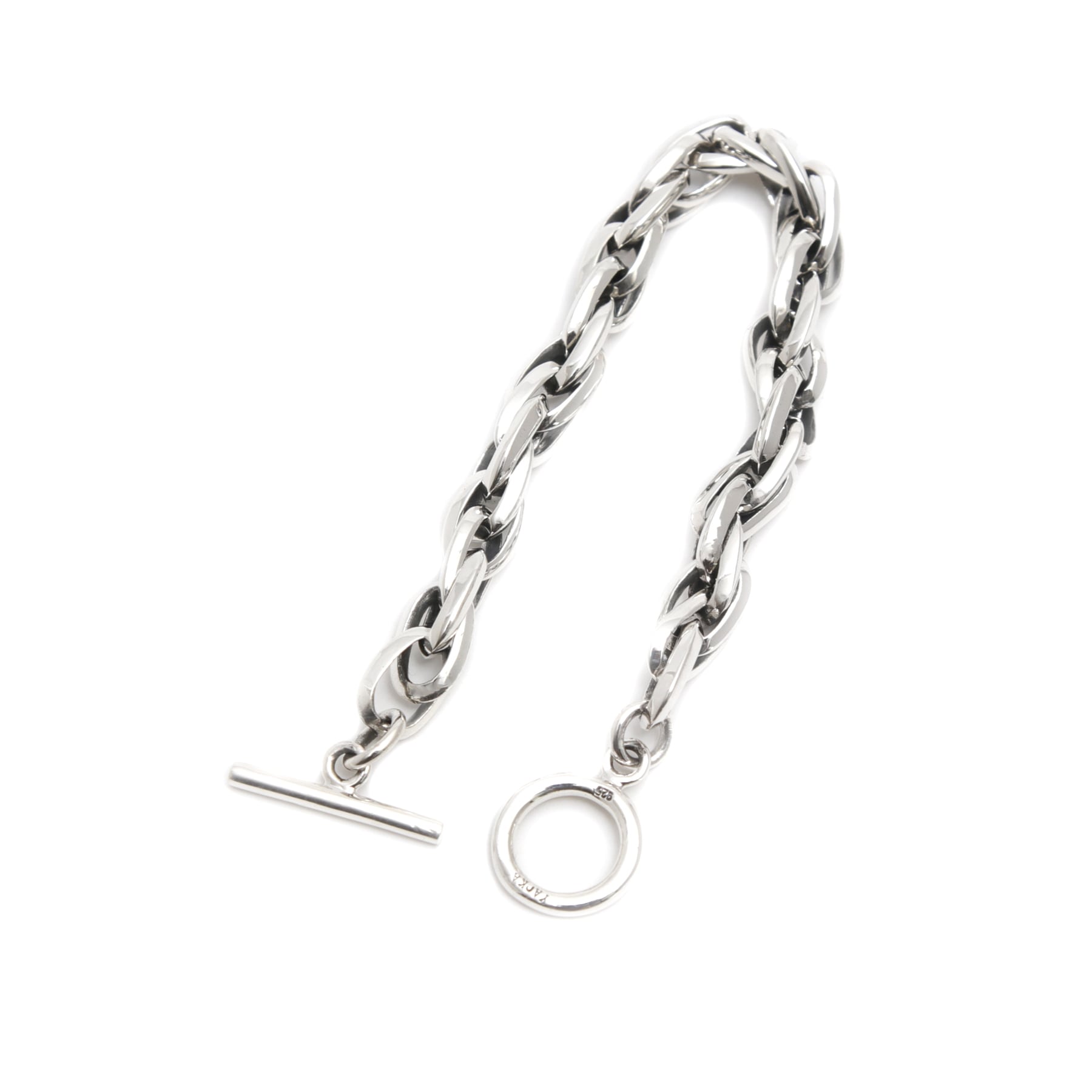 exaggeration rope chain motif triangle parts bracelet [DB6