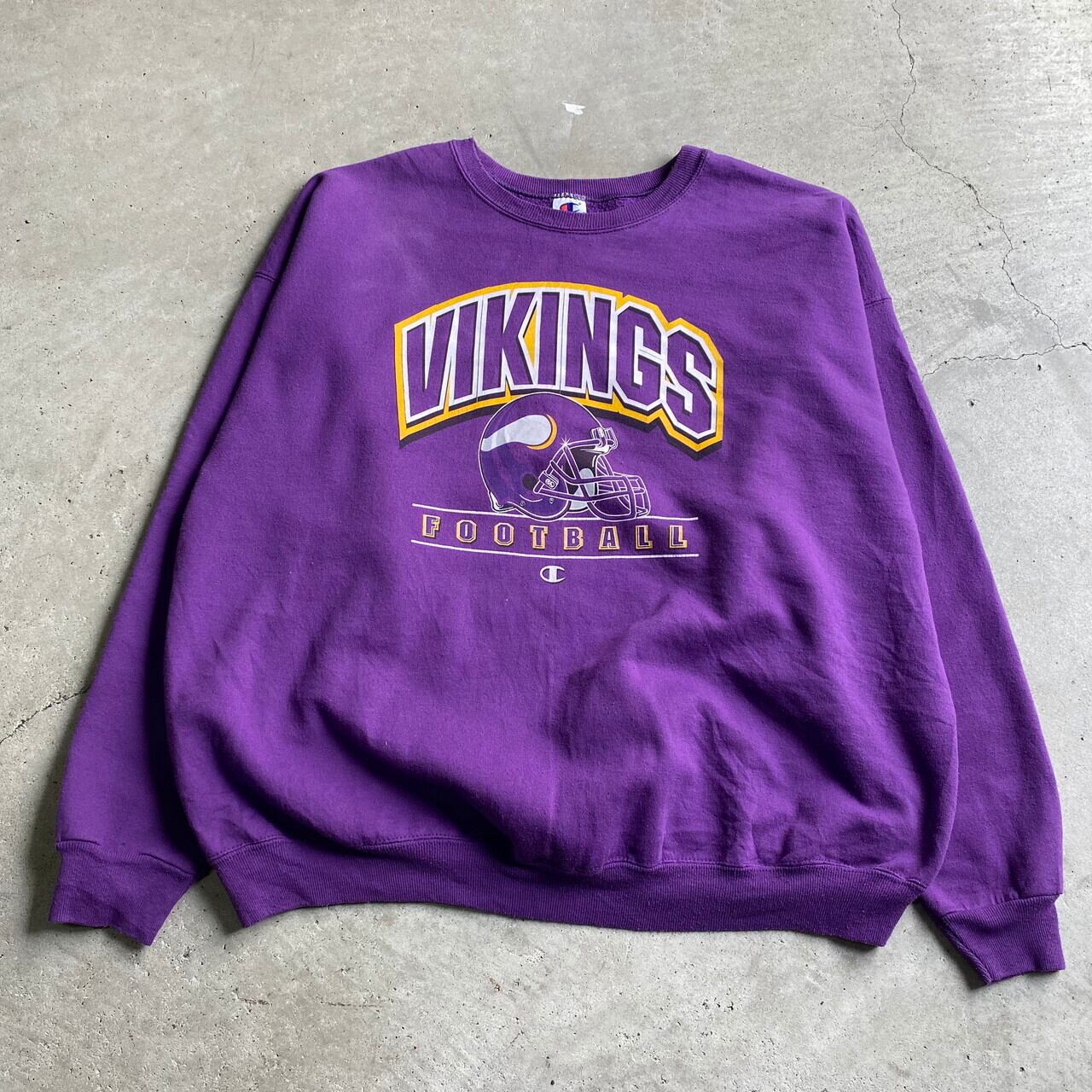 ビッグサイズ 00年代 青刺繍タグ Champion チャンピオン NFL VIKINGS 