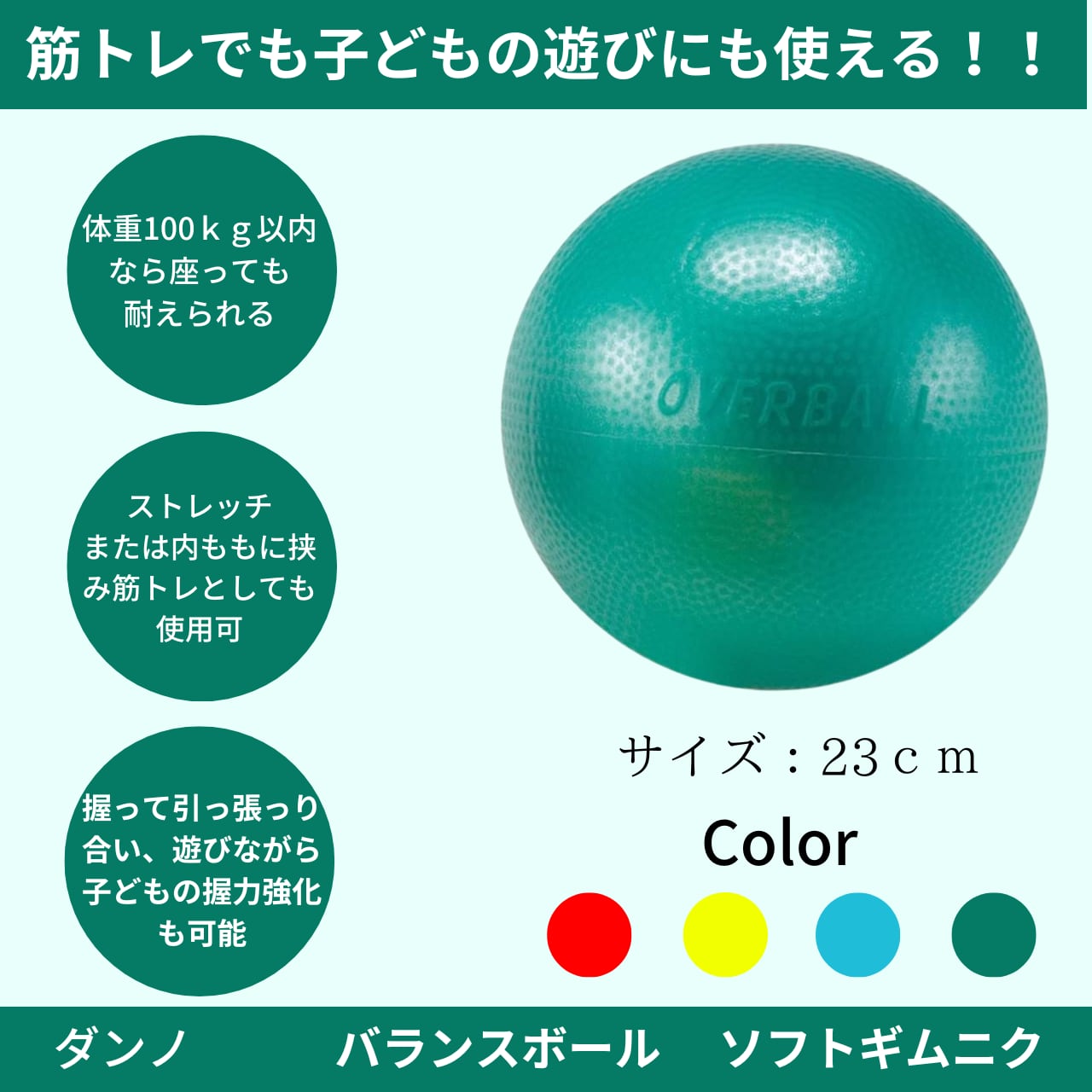 ダンノ(DANNO) ギムニクカラーボール 85cm D5434