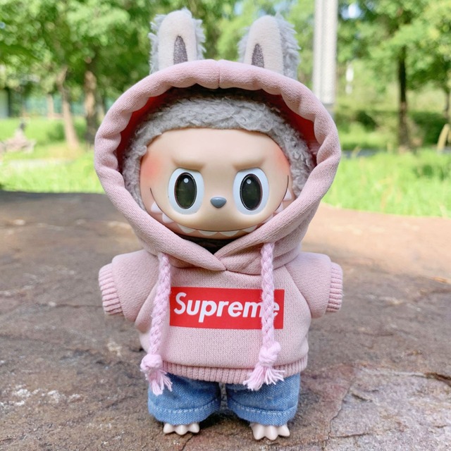 日常で可愛い！柔らかい生地 ラブブ 1/2/3世代 対応 15cm 17cm カジュアル服セット - おしゃれで可愛い 普段着 ドール服