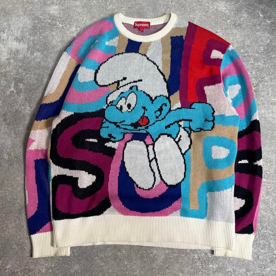 20aw Supreme Smurf Sweater ニット　セーター　L