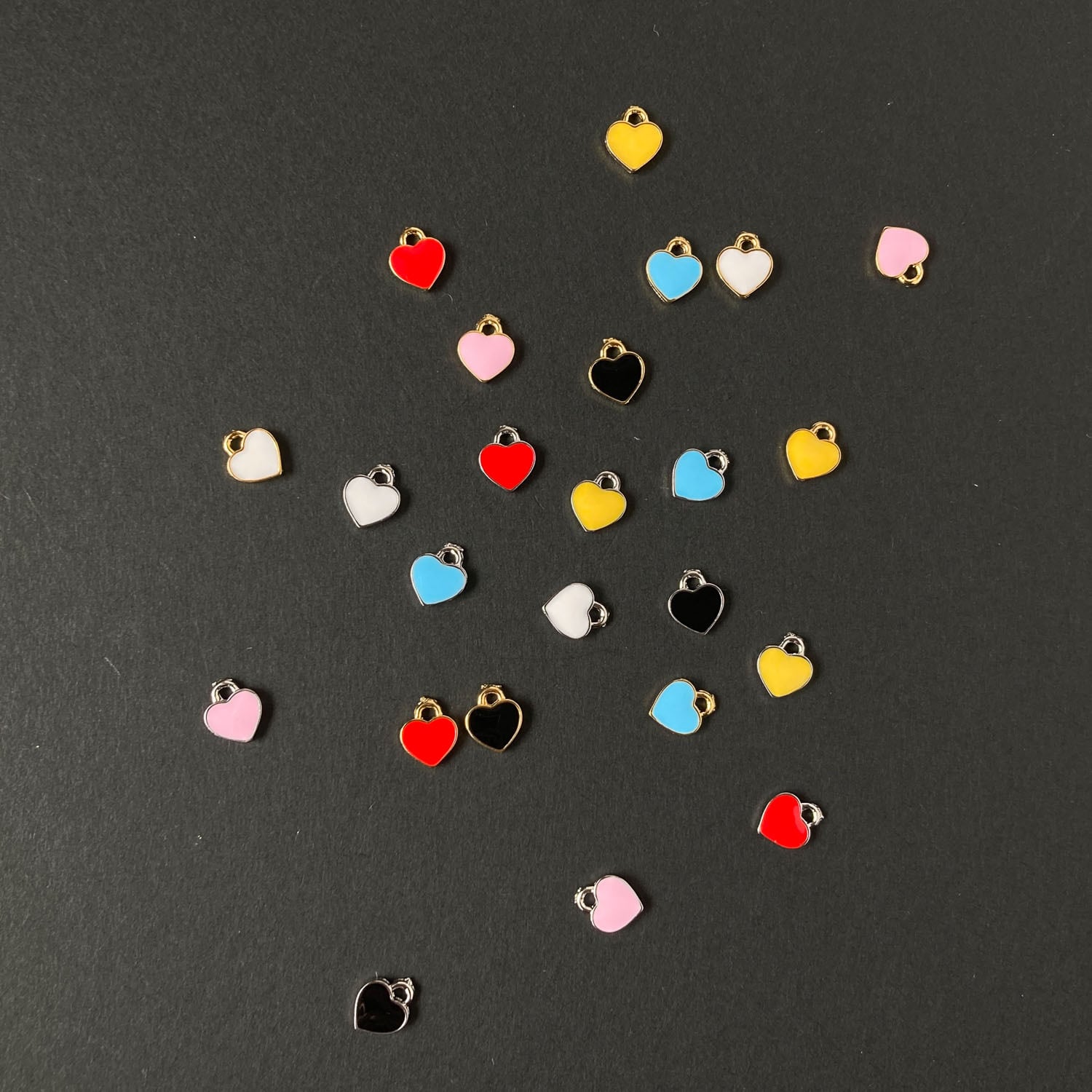 エポカラーミニハートメタルチャーム