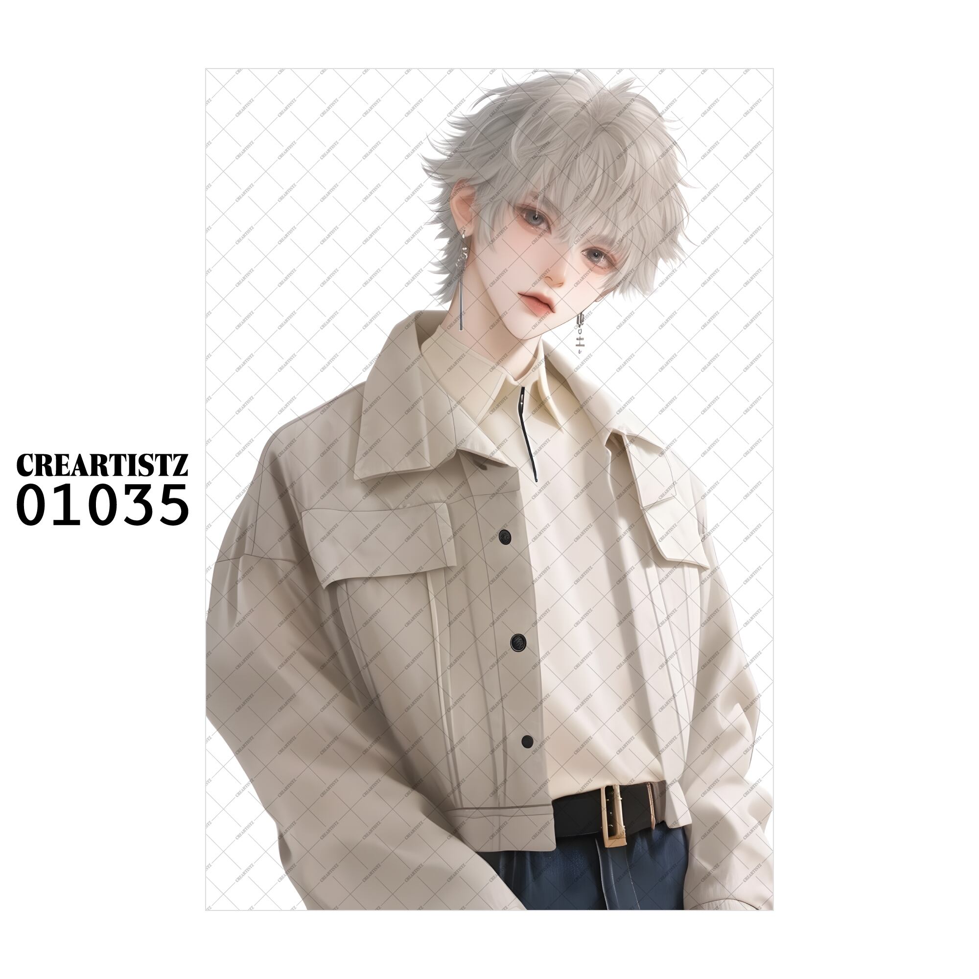 01035 ボーイ クール オリジナル ペーパー/ステッカー 4枚セット CREARTISTZ