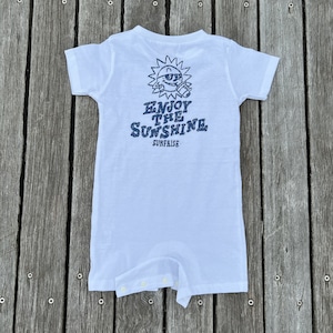 ★Baby★ Sunshine Rompers - White / Blue