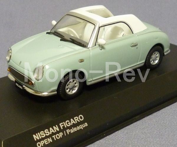 京商 1/43 日産 フィガロ (E-FK10) オープントップ ペールアクア 紙箱 ...