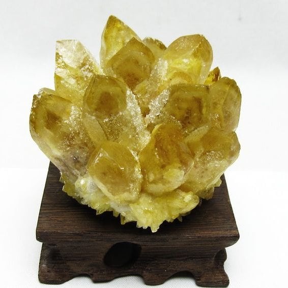 シトリン クラスター シトリンクォーツ 原石 台座付属 一点物 182-8468