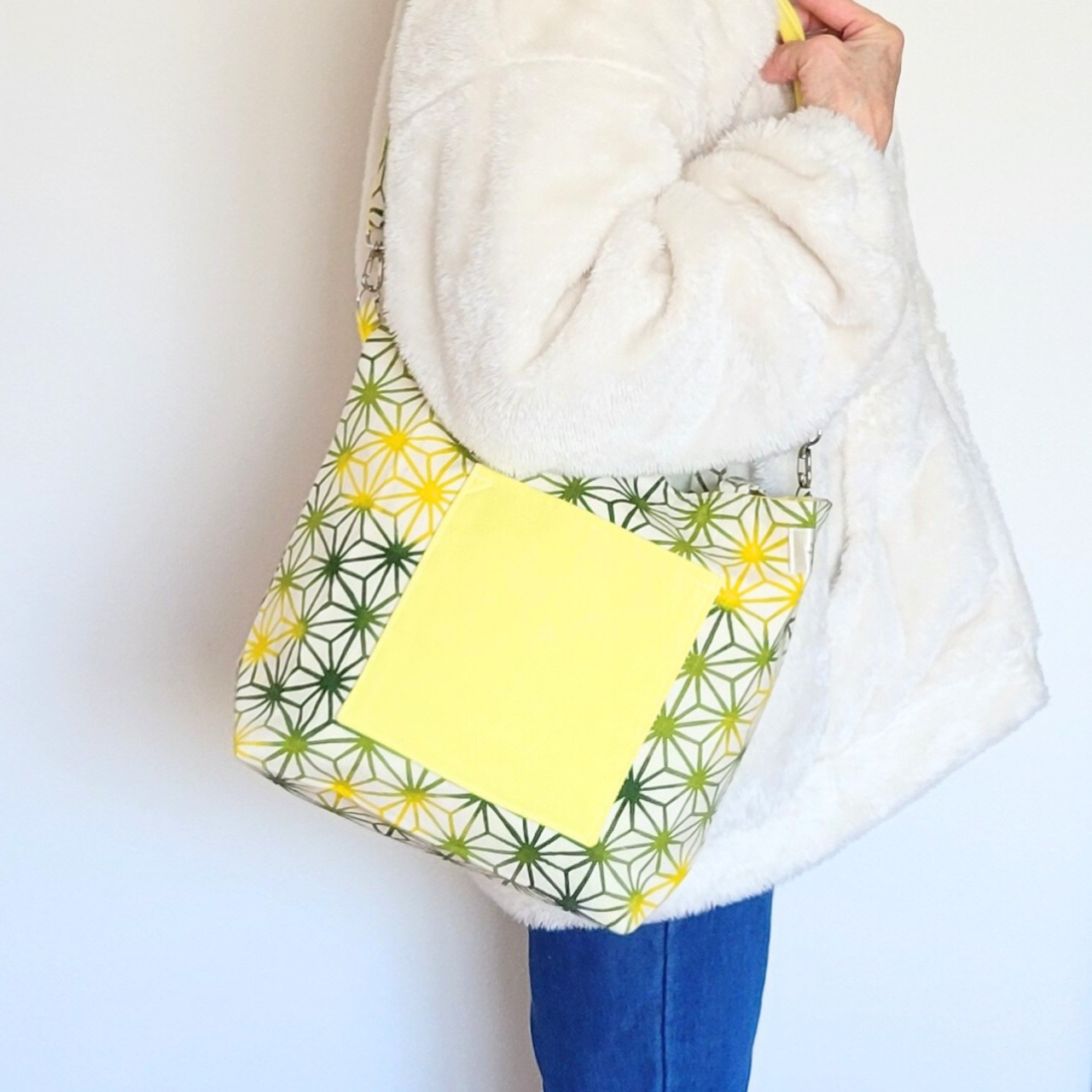 麻の葉（新緑色）×黄の画像04