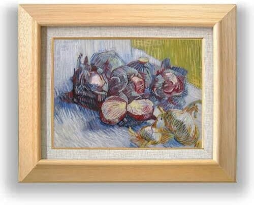 直筆仕上げ油絵【ゴッホ】赤キャべツと玉ねぎのある静物 F4 絵画  
