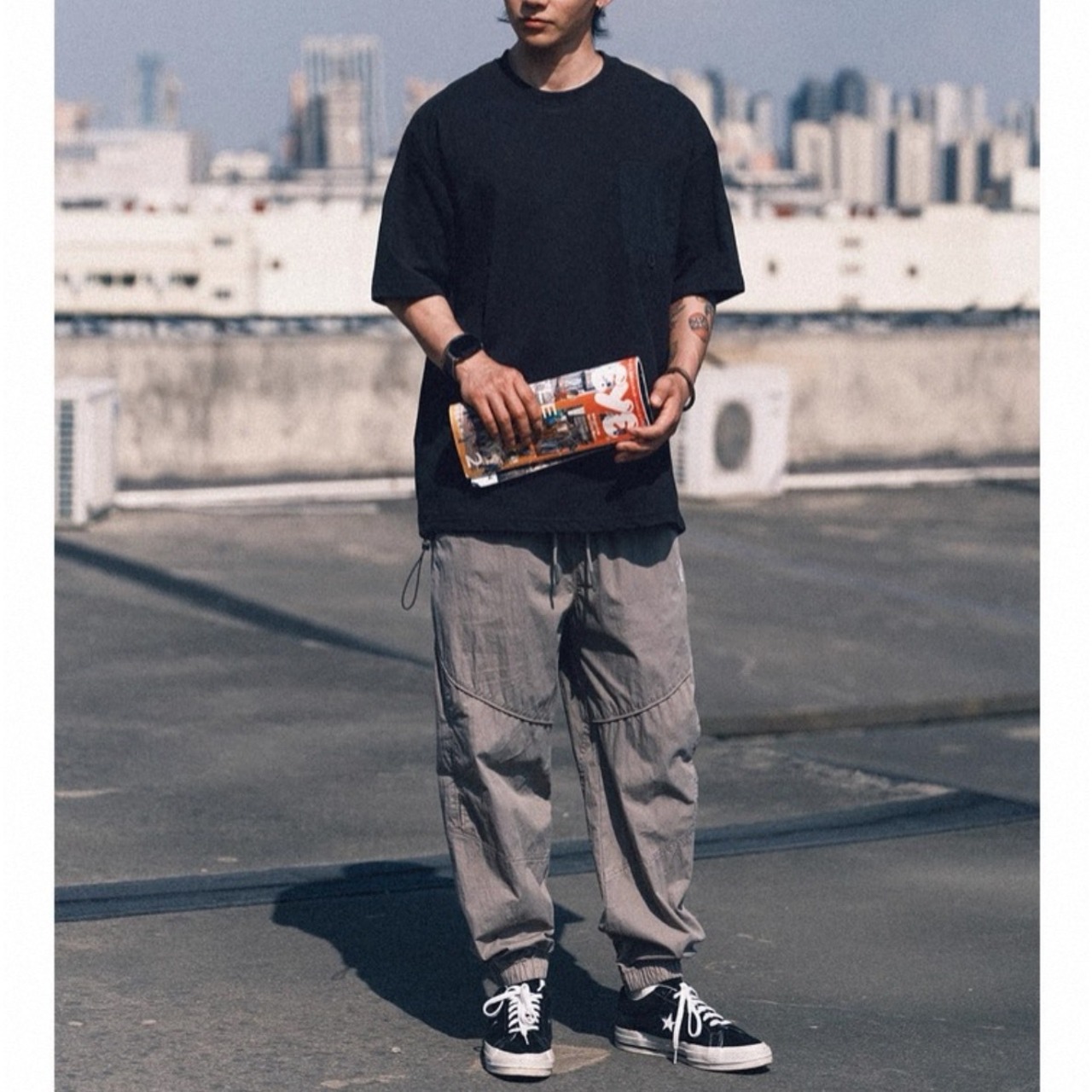 Urban tech drawstring jogger pants 1351 - 7