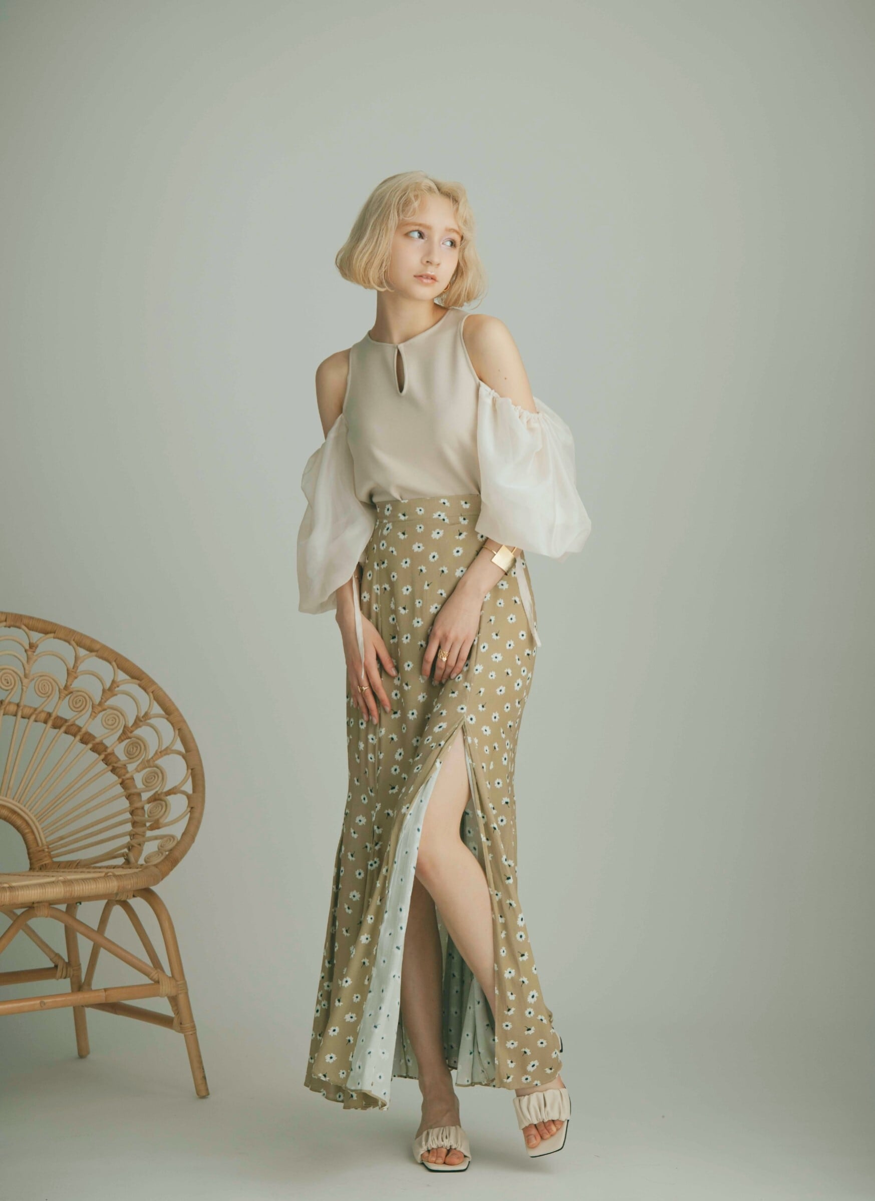 限定30%OFF Crayme slit mermaid skirt 人気が高