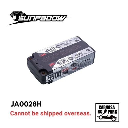 【SUNPADOW サンパドウ】7.6V / 5500mAh /140C Platin HVリポバッテリー(ショート) [JA0028H]