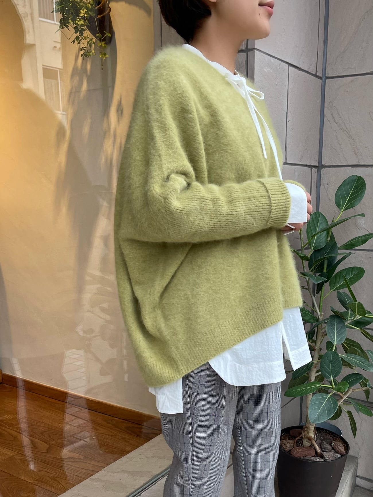 購入 CEaRET FROM araara ラクーンVネックカーディガン CEaRET FROM