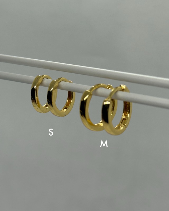 plain hoop pierce S