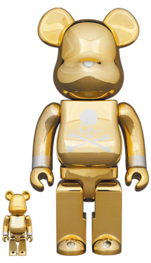 メディコム BE@RBRICK ベアブリック 100% & 400% マスターマインド ジャパン ゴールド 未開封 ４号店商品