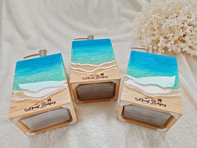 177.オーシャンレジンアート ソープディスペンサー