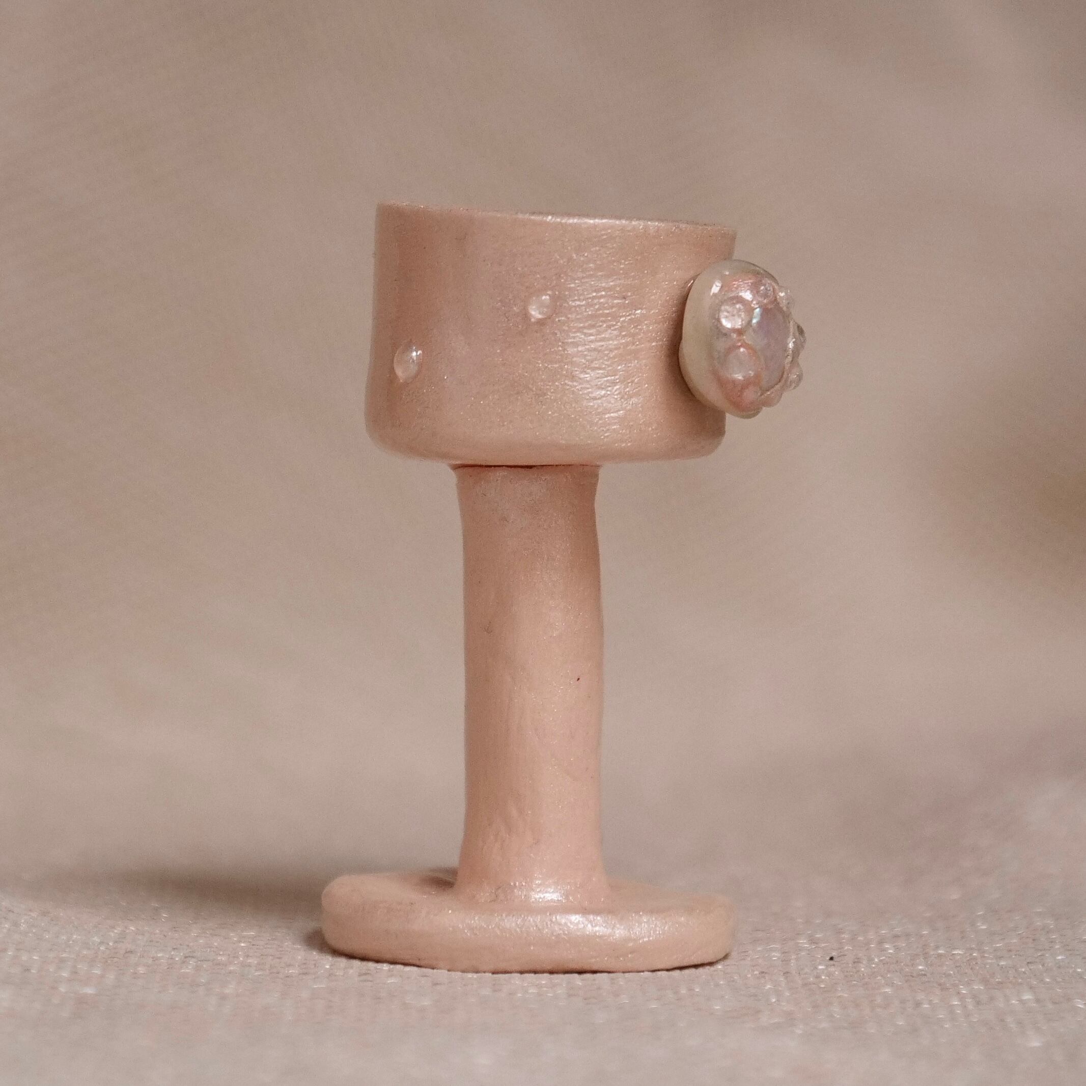 candle holder/beige