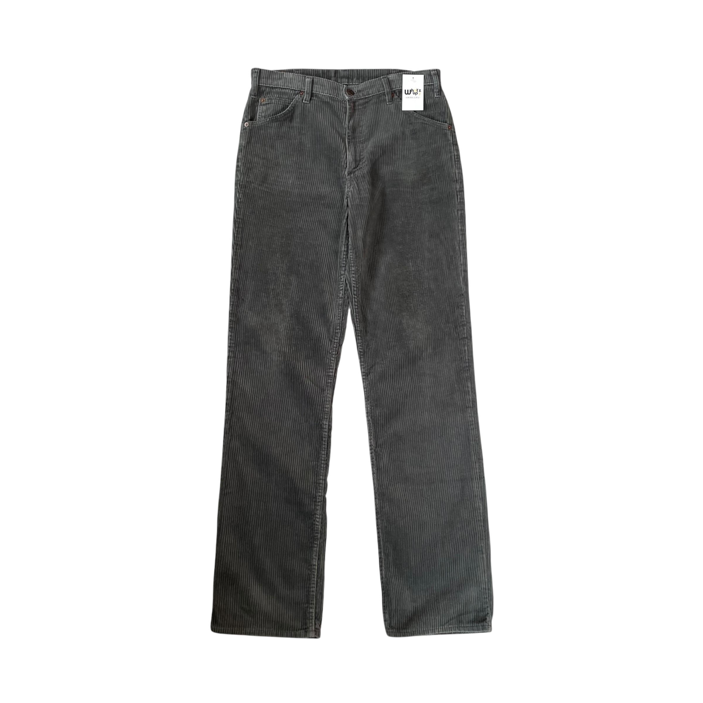 1987s Euro Levi's "630 65 57" Wide Pitch Corduroy Pant "BLACK"