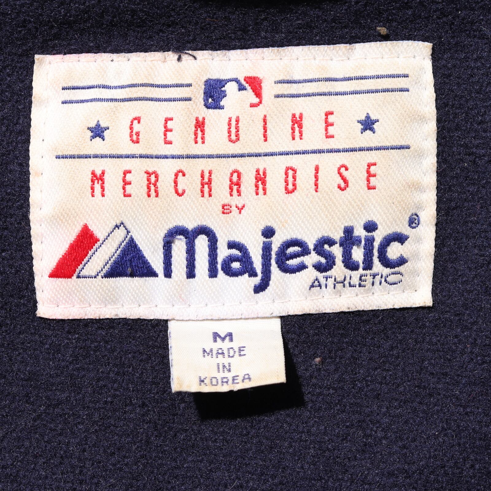 M Seattle Mariners Majestic 本革 カウレザー スタジャン ジャケット