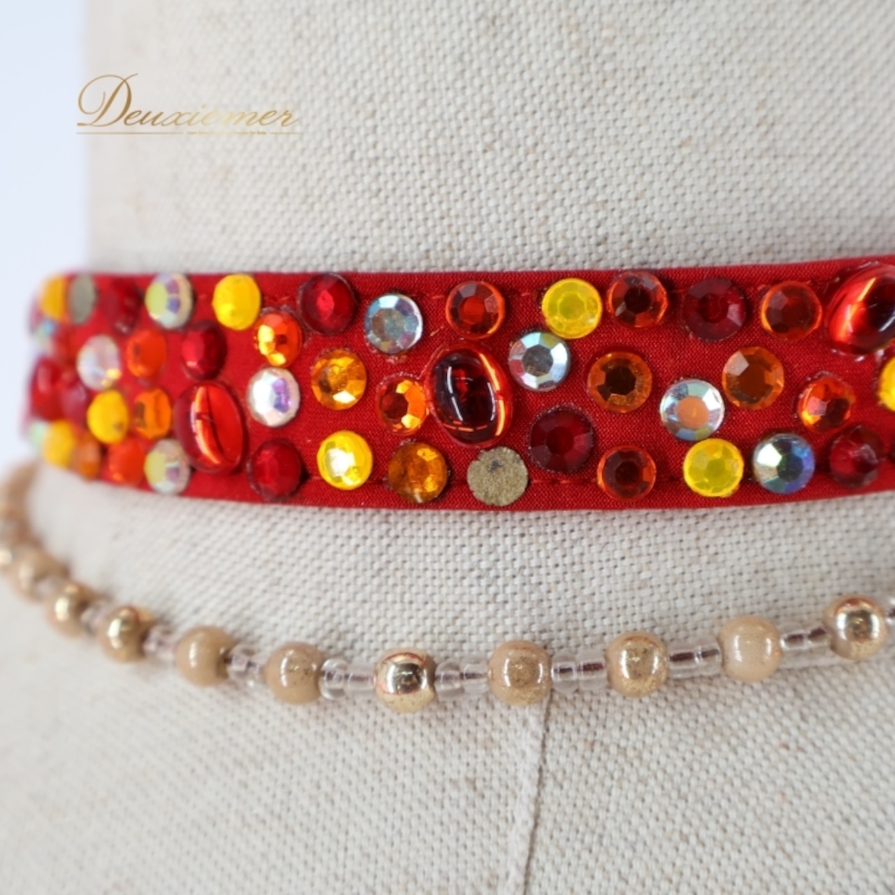 社交ダンス 衣装 スタンダードドレス 朱色 KAORI カオリ デモ 競技 ダンス パーティ 発表会 フリル レース 黄色 大きめ レッド系 オレンジ系 ダンス衣装 フォーマルドレス 舞台衣装 輝き おしゃれ 大人用 女性用 競技用