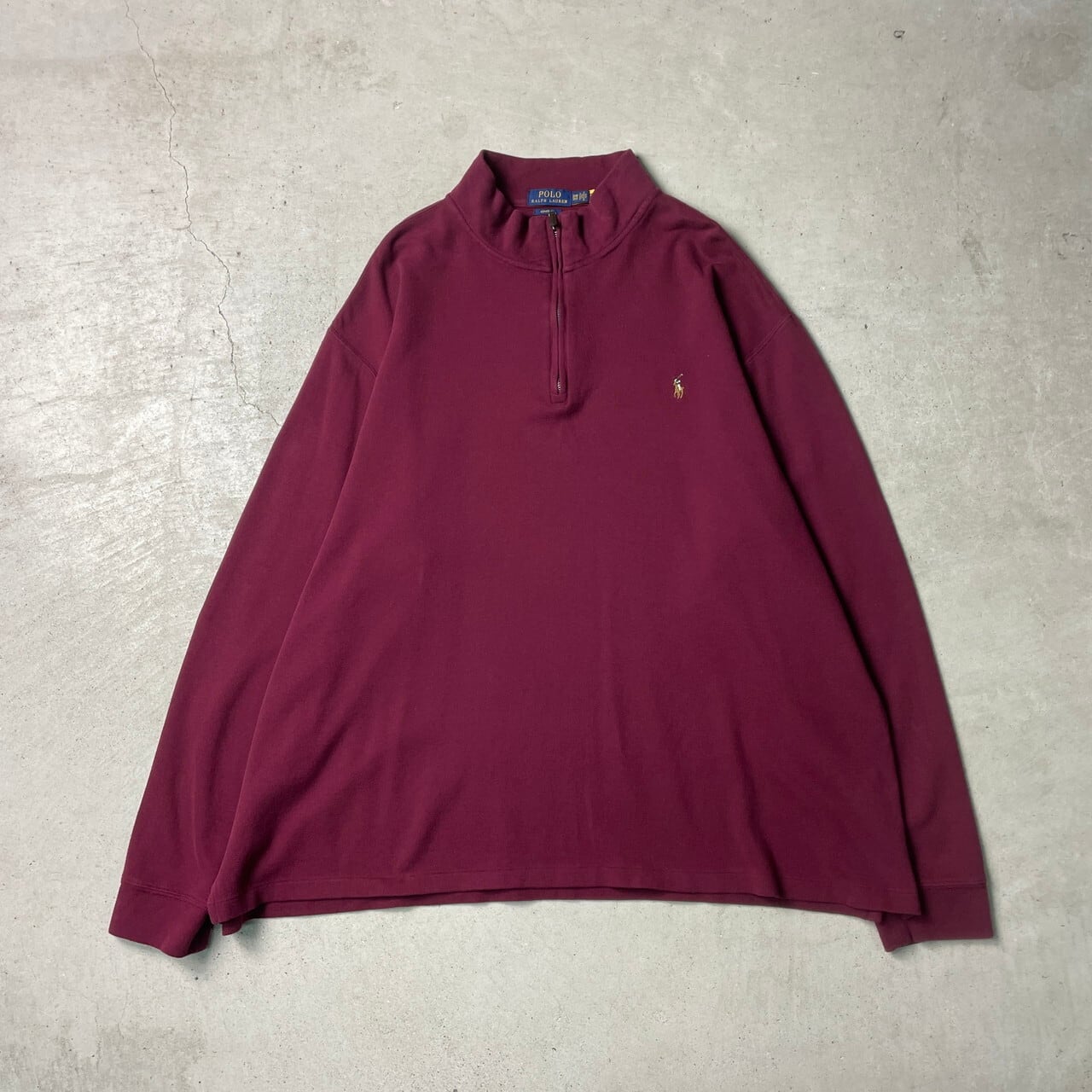 Polo Ralph Lauren ポロラルフローレン リブスウェット ハーフジップ 